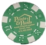 poker chips, pad printing example