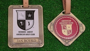 Metal Bag Tags, pad printing example