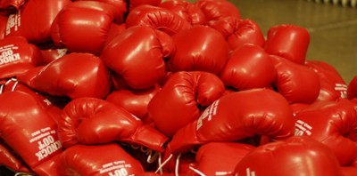 boxing gloves, pad printing
