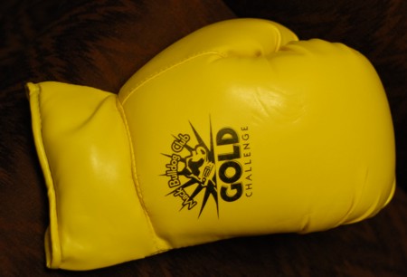 boxing gloves, pad printed example