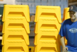 step stools, screen printing example