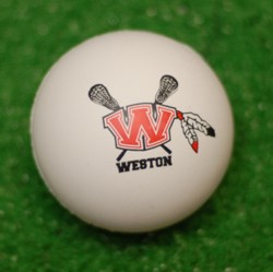 Imprinted Lacrosse balls, pad printed examples