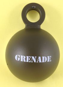 Grenade Weight, pad printing example
