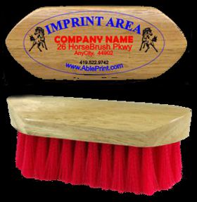 imprinted horse brush, AblePrint