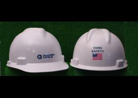 Hard Hats, pad printing example