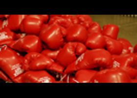 pad printed boxing gloves