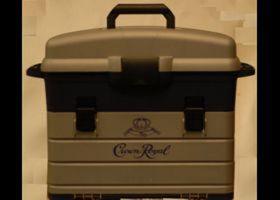 crown royal case, pad printed example