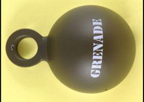 Grenade Weight, pad printing example