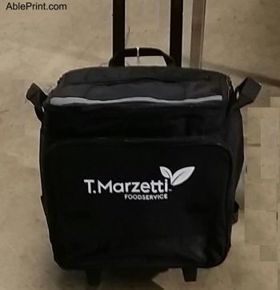 Travel Bags, Screen Printing example