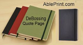 NoteBook Debossing Services