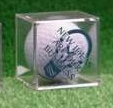 Golf Ball Cubes, pad printing example