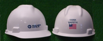 Hard Hats, pad printing example
