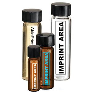 imprinted glass vials, AblePrint